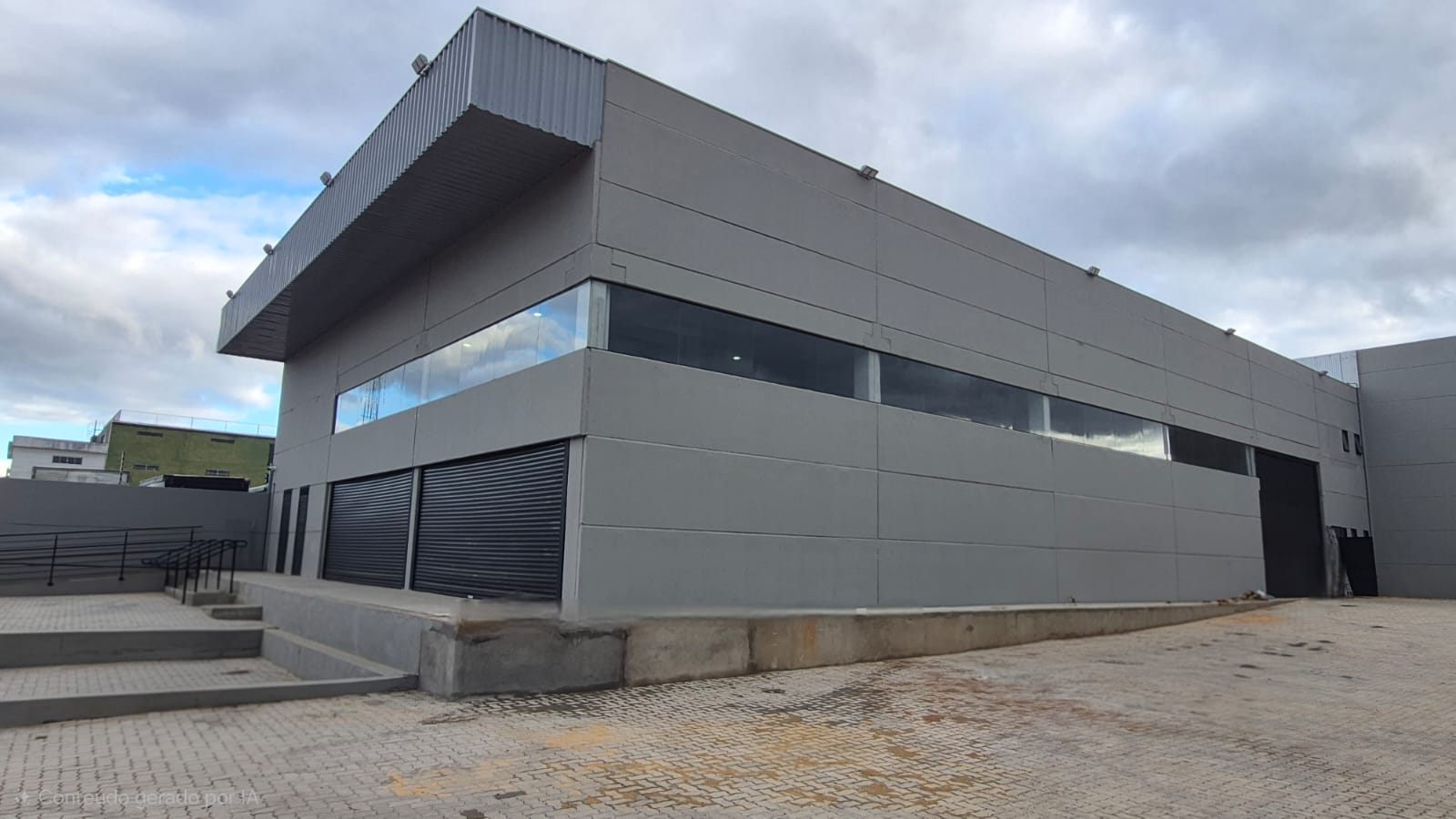 Fachada da fábrica da EvoCampo em Porto Alegre, no Rio Grande do Sul.